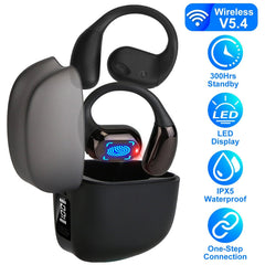 Open-Ear Wireless Earbuds with Bluetooth 5.4 & Earhooks