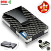 Image of Men RFID Blocking Slim Money Clip Wallet Credit Card ID Holder Thin Minimalist