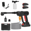 Image of Cordless Pressure Washer With 6 In 1 Nozzle Portable Electric Power Washer High Pressure Water Sprayer 1000PSI Car Washer Cleaner with 6000mAh 21V Rec