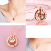Image of I love you projection pendant necklace 100 languages
