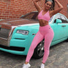 Image of Nikki's Anti-Cellulite Tummy Control Textured 2 Piece Workout Set