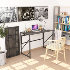 Folding Desk Writing Computer Desk for Home Office - No-Assembly Study Office Desk Foldable Work Table