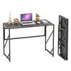 Image of Folding Desk Writing Computer Desk for Home Office - No-Assembly Study Office Desk Foldable Work Table