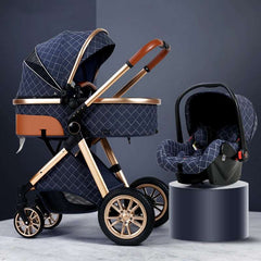 Lightweight 3-In-1 - Best Luxury Baby Stroller With Car Seat Base