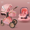 Image of Lightweight 3-In-1 - Best Luxury Baby Stroller With Car Seat Base