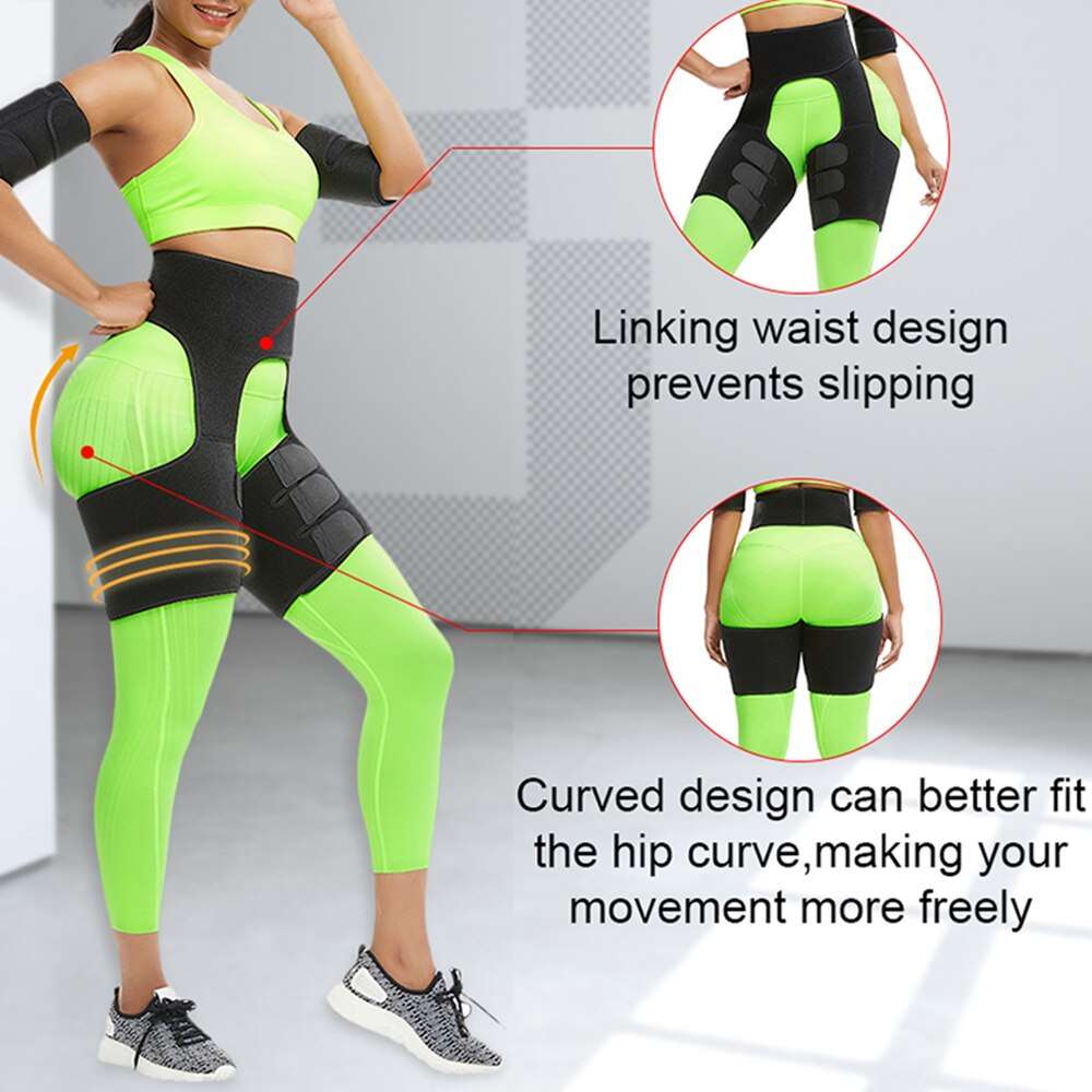 Neoprene Thigh Shaper Sweat Thigh Trimmers Leg Shaper Lose Weight Slimming Belt Butt Lifter Compress Belt