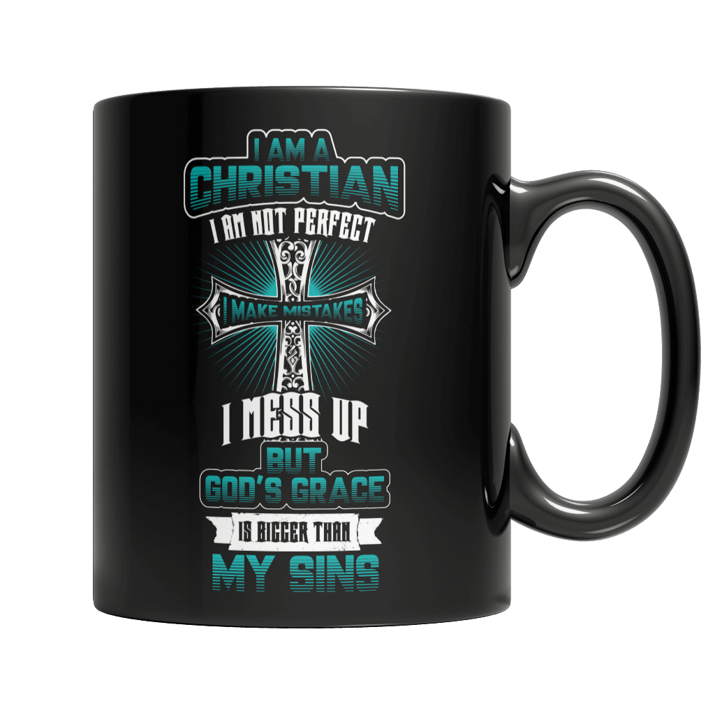 I am a Christian - Black Mug