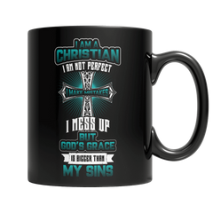 I am a Christian - Black Mug