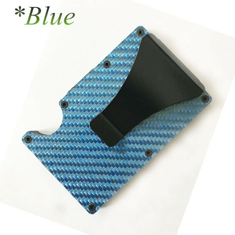 Men RFID Blocking Slim Money Clip Wallet Credit Card ID Holder Thin Minimalist