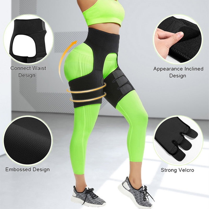 Neoprene Thigh Shaper Sweat Thigh Trimmers Leg Shaper Lose Weight Slimming Belt Butt Lifter Compress Belt
