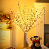 Image of 3 Pack Twig Lights, USB Plug in Branches Lights with 60 LED Bulbs, Romantic Decorative Lights for Vase, Lighted Tree Branches for Indoor - AfkaBoutique759840733936