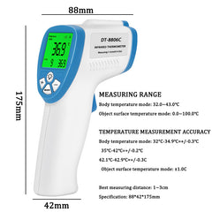 Digital Infrared Forehead Thermometer LCD Display