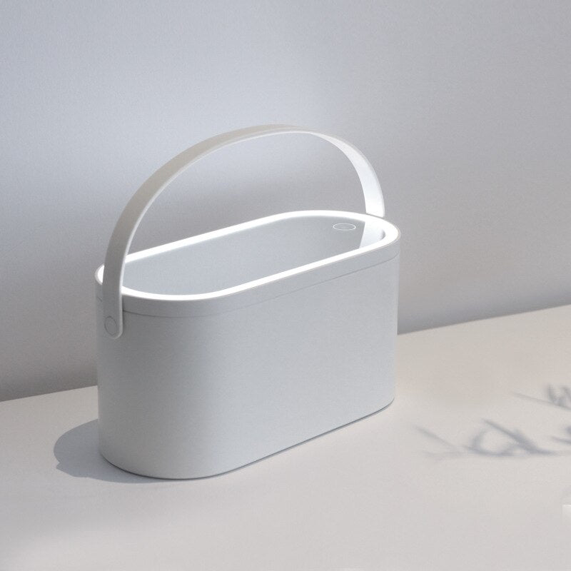 Portable Make-up Box with Make-up Mirror, Desk Lamp