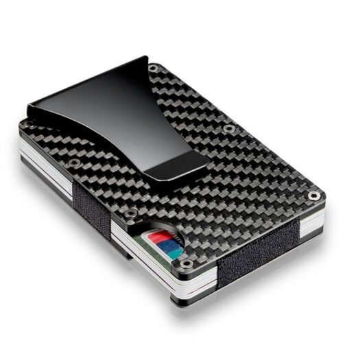 Men RFID Blocking Slim Money Clip Wallet Credit Card ID Holder Thin Minimalist