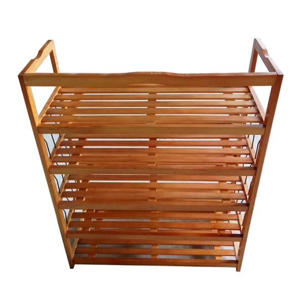 5 Tier Wooden Shoe Rack Shelf Storage Organizer Entryway Home Furniture - AfkaBoutique8690017171170