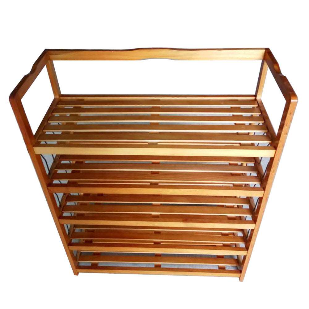 5 Tier Wooden Shoe Rack Shelf Storage Organizer Entryway Home Furniture - AfkaBoutique8690017171170