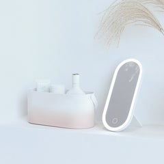 Portable Make-up Box with Make-up Mirror, Desk Lamp