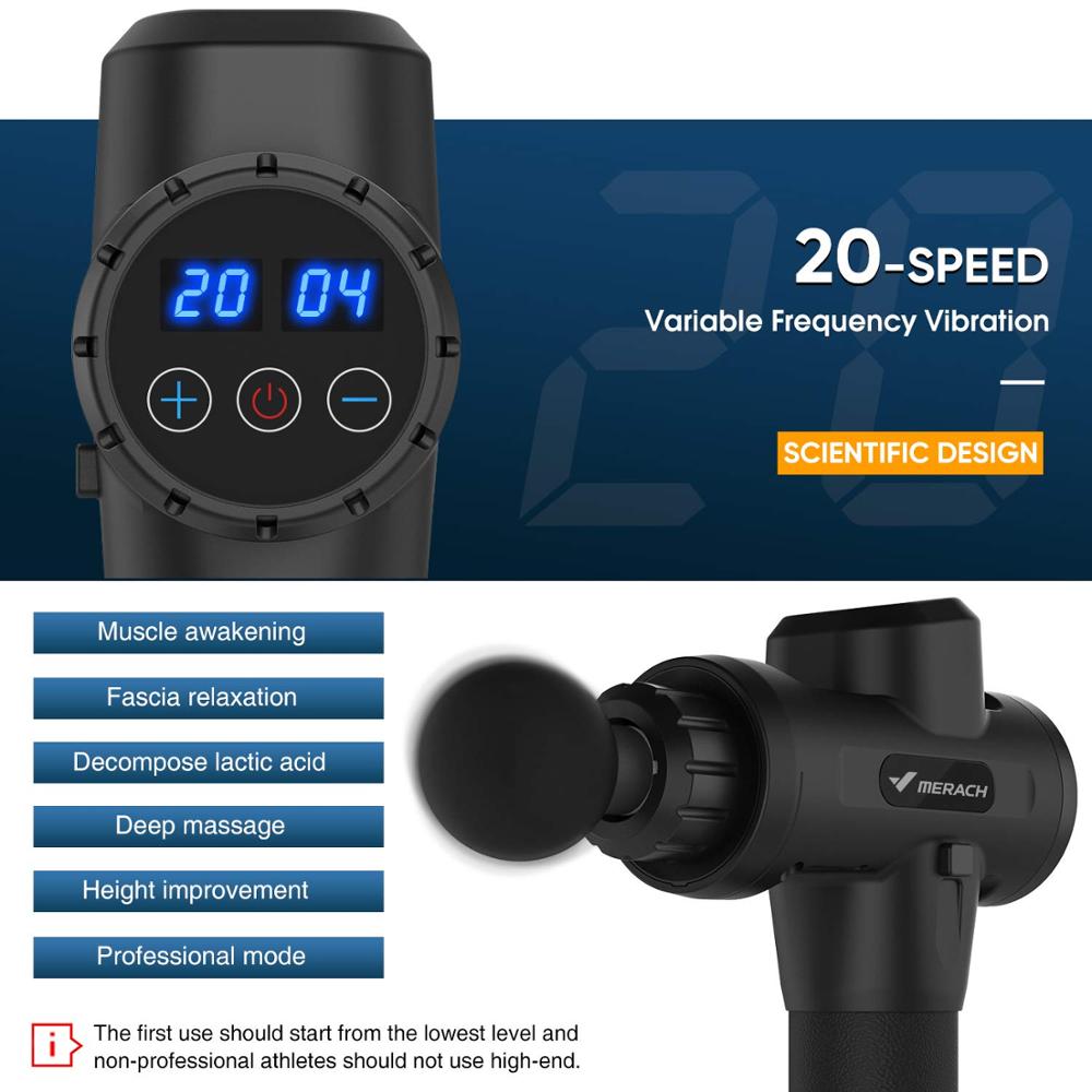 Merach rechargeable muscle massage device Sports whole body massager