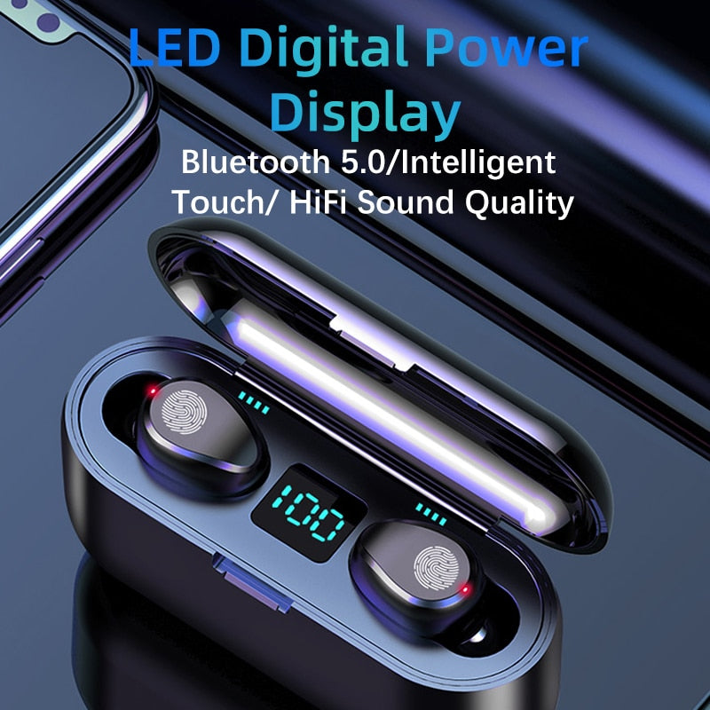 Wireless Bluetooth 5.0 Earphone Sports Running Headset iOS/Android