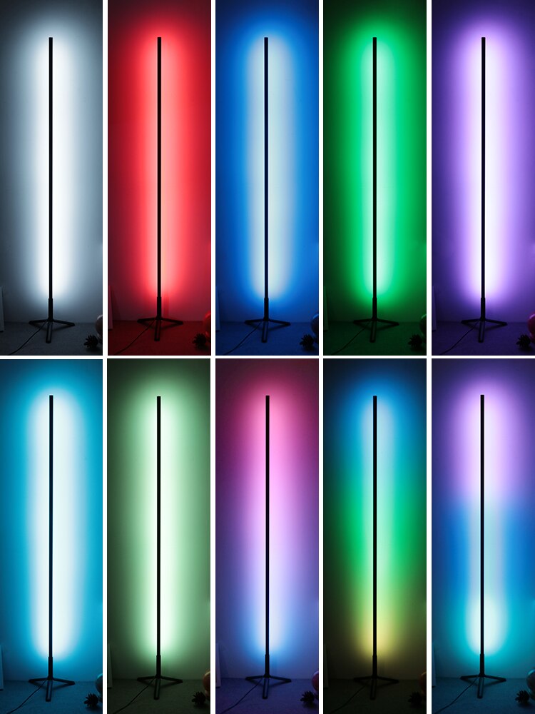 Symphony floor lamp colorful dimming decoration live three-color lamp living room bedroom
