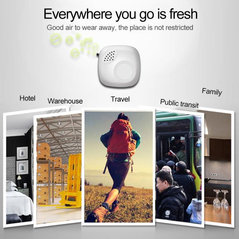 Personal Wearable Air Purifier Necklace Mini Portable Air Freshener Ionizer Negative Ion Generator Car Home Dual  Air Purifiers