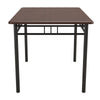 Image of Traditional 5-Piece Wood & Metal Dining Table Set - Dinning Room Table Chairs Furniture