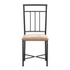 Image of Traditional 5-Piece Wood & Metal Dining Table Set - Dinning Room Table Chairs Furniture