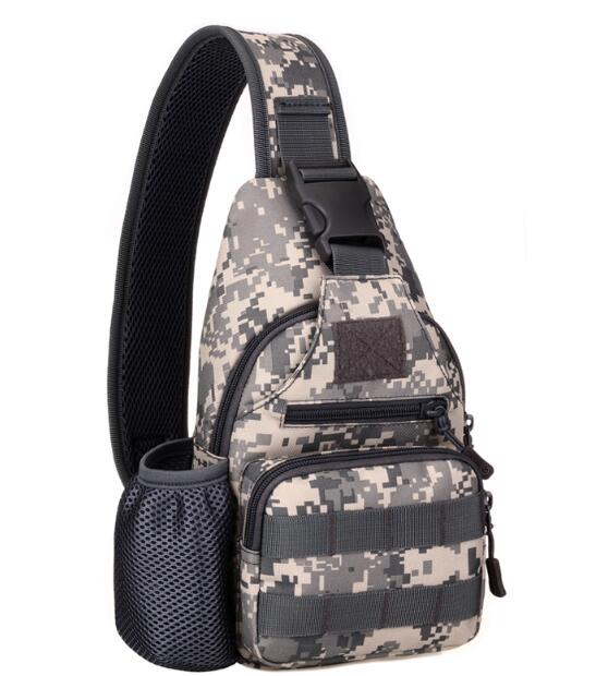 USB Chest Bag Single Shoulder Camping Backpack Military Tactical Sports Bags Outdoor Hiking Army Mochlia Molle Camo Sack