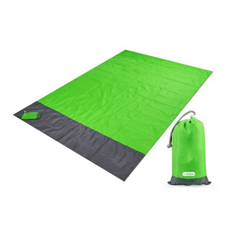 Waterproof Pocket Beach Blanket Folding Camping Mat Mattress Portable Lightweight Mat Outdoor Picnic Mat Sand Beach Mat