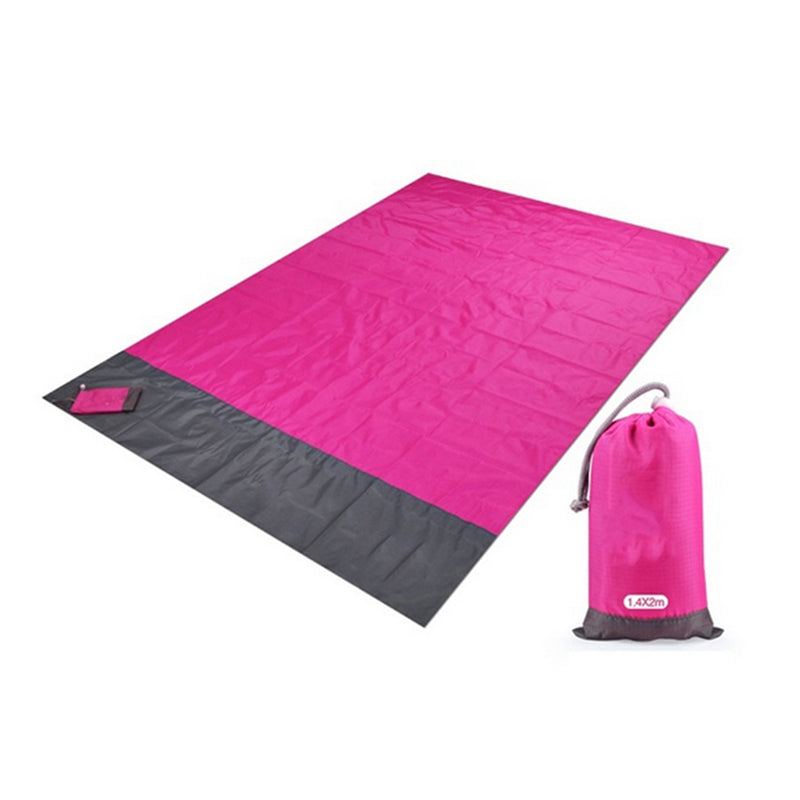 Waterproof Pocket Beach Blanket Folding Camping Mat Mattress Portable Lightweight Mat Outdoor Picnic Mat Sand Beach Mat