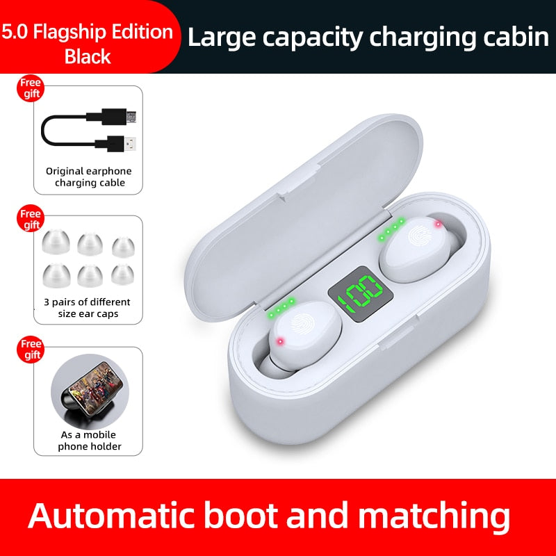 Wireless Bluetooth 5.0 Earphone Sports Running Headset iOS/Android