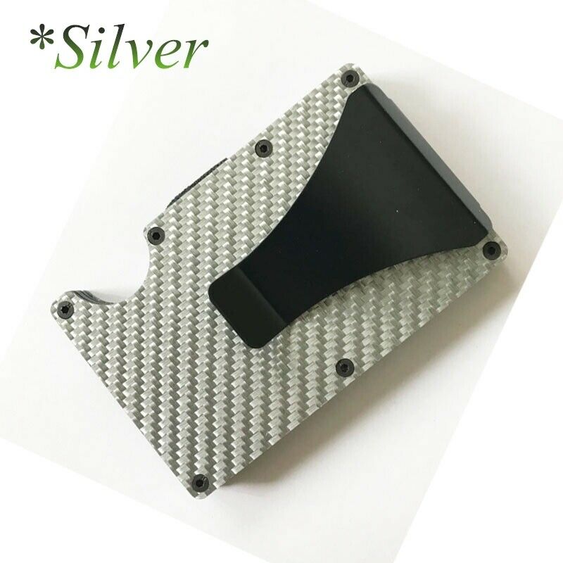 Men RFID Blocking Slim Money Clip Wallet Credit Card ID Holder Thin Minimalist
