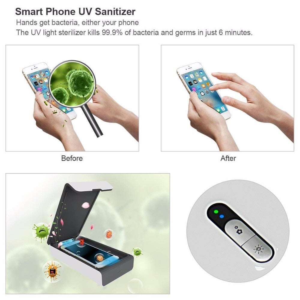 Automatic Cellphone UV Cleaner & Charger - AfkaBoutique4711_AY957ZL602343470641