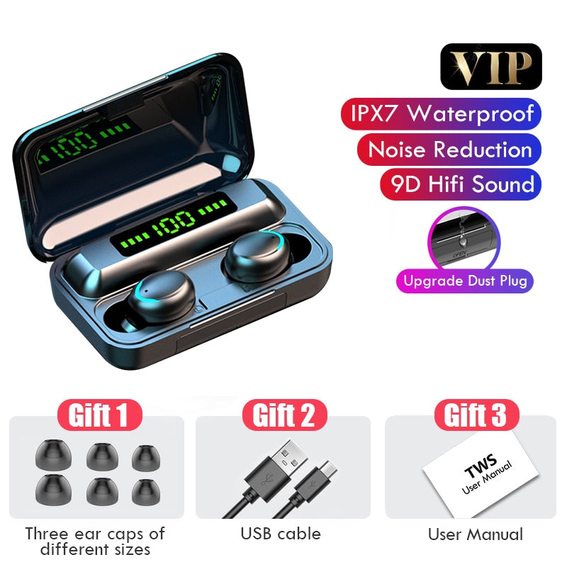 TWS Bluetooth 5.0 Earphones 2200mAh Charging Box Wireless