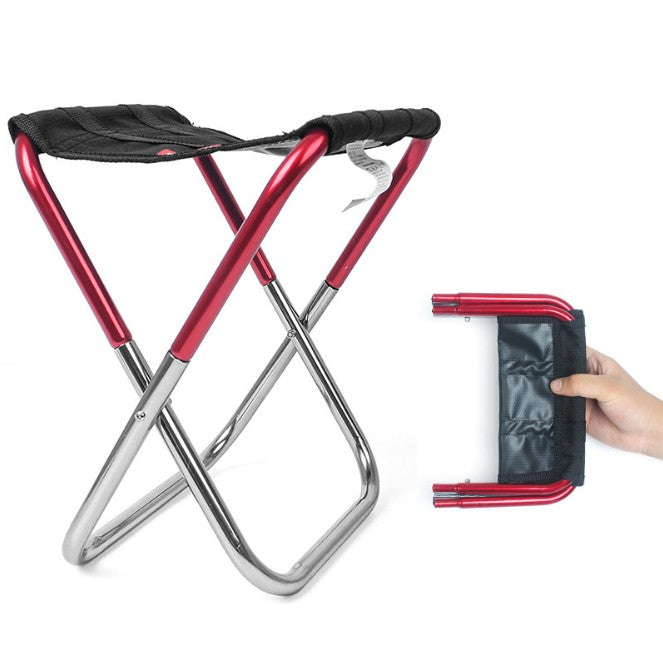 Portable Collapsible Moon Chair Fishing Camping BBQ Stool