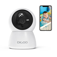 Smart IP Camera 2 Megapixel 355° PTZ Night Vision Movement Detection Baby Home Security Monitor