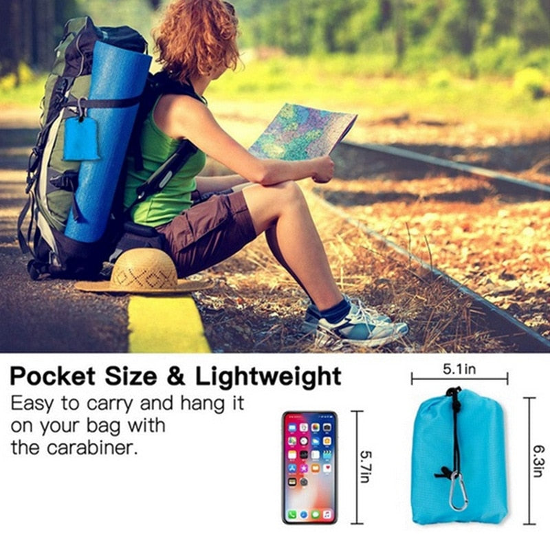 Waterproof Pocket Beach Blanket Folding Camping Mat Mattress Portable Lightweight Mat Outdoor Picnic Mat Sand Beach Mat