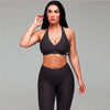 Image of Nikki's Anti-Cellulite Tummy Control Textured 2 Piece Workout Set