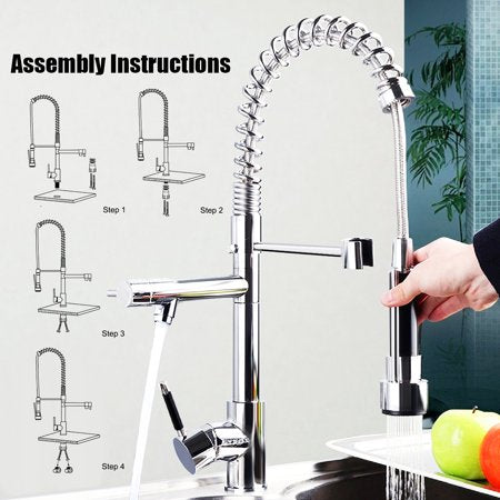 Kitchen Sink Faucet Pull Down Sprayer