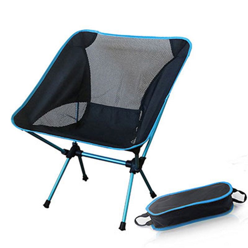 Portable Collapsible Moon Chair Fishing Camping BBQ Stool