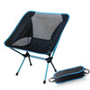 Image of Portable Collapsible Moon Chair Fishing Camping BBQ Stool