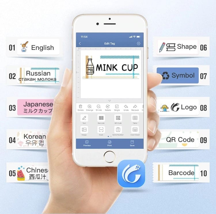 Bluetooth Label Printer