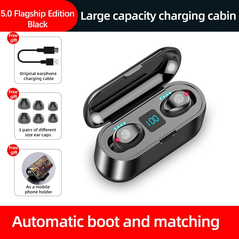 Wireless Bluetooth 5.0 Earphone Sports Running Headset iOS/Android